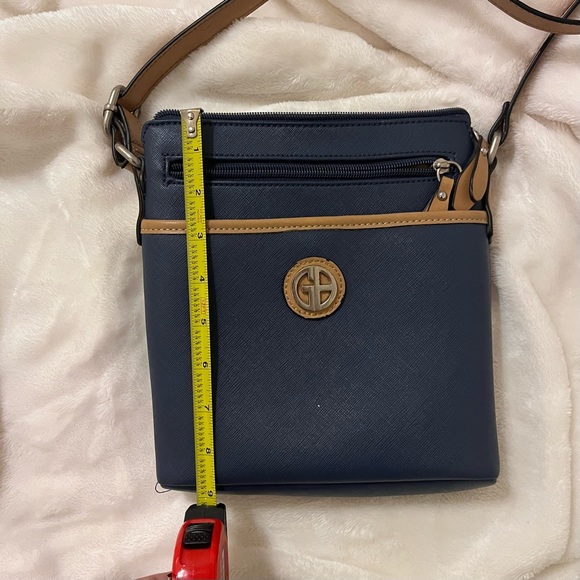 Blue and tan purse - Picture 8 of 9